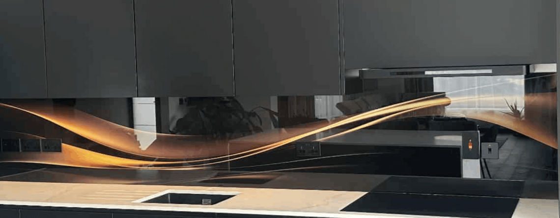 Our printed kitchen splashbacks are made from 6mm Toughened Safety Glass, guaranteeing exceptional quality and durability